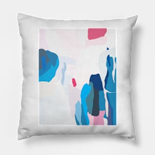 Abstract print, Red, White, Grey, Black, Blue, Navy, Pink, Modern art, Wall decor Pillow