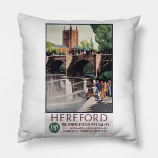 Hereford - Vintage Railway Travel Poster - 1923-1947 Pillow