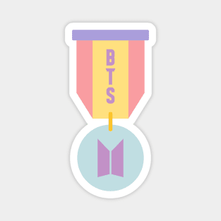 BTS pastel medal Magnet