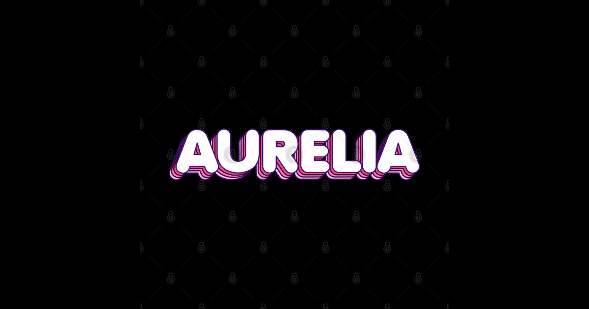 Pink Layers Aurelia Name Label Pink Layers Aurelia Name Label