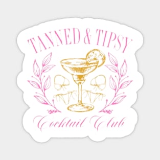 Tanned And Tipsy Cocktail Club Coquette Magnet