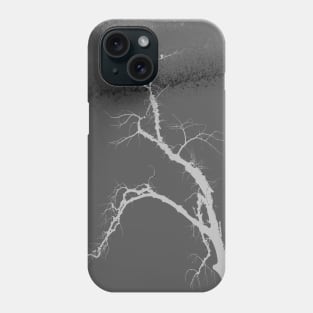 Tree Against Grey Sky at Night Phone Case