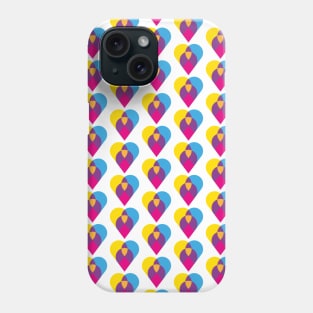 Love modern heart pattern design, version two Phone Case