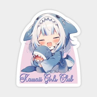 Kawaii Girls Club - Cute Shark Chibi Girl Magnet