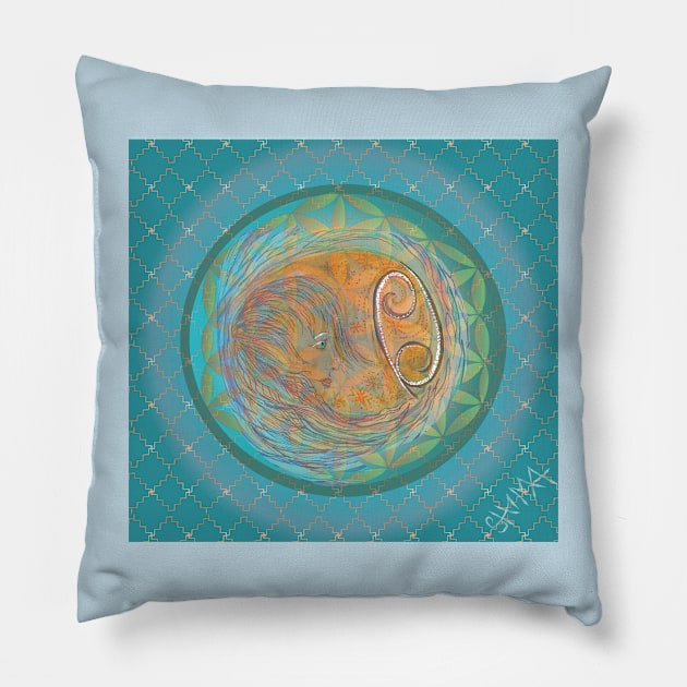 Angel child cancer Pillow by shimaart