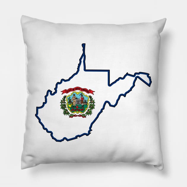 West Virginia Love! Pillow by somekindofguru