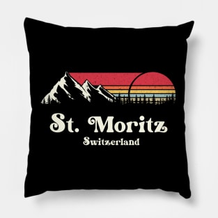 St. Moritz Mountains Pillow