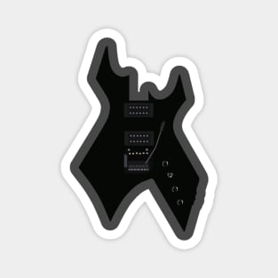 Black Guitar Magnet