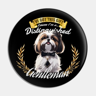 The Distinguished Shih Tzu Gentleman Pin