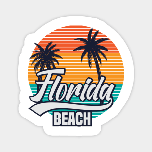 Retro Florida Beach - Cool Magnet