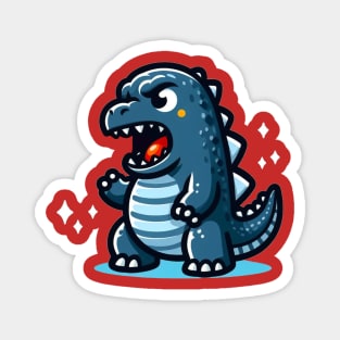 Cute Godzilla Magnet