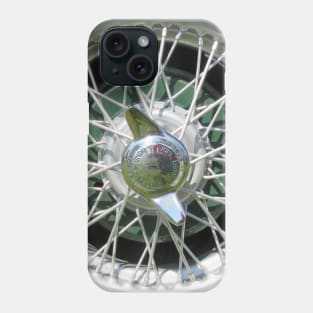 British 1950s classic car wire wheel colour Phone Case