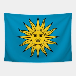 Uruguayan Civil War Sun of May Flag Tapestry