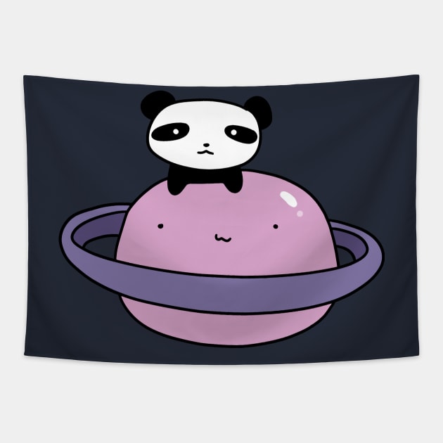 Saturn Panda Tapestry by saradaboru