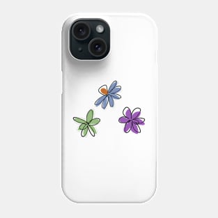 purple flowers Phone Case