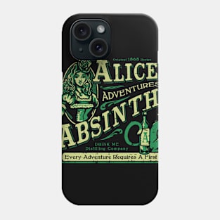 Alice's Adventures with Absinthe Phone Case