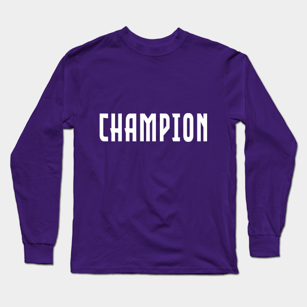 champion long sleeve purple