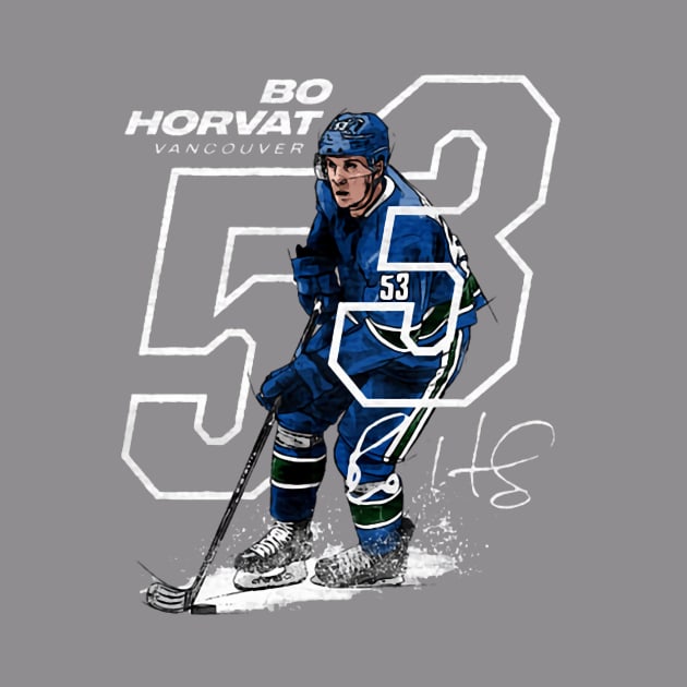 Bo Horvat Vancouver Offset by Erianna Bee