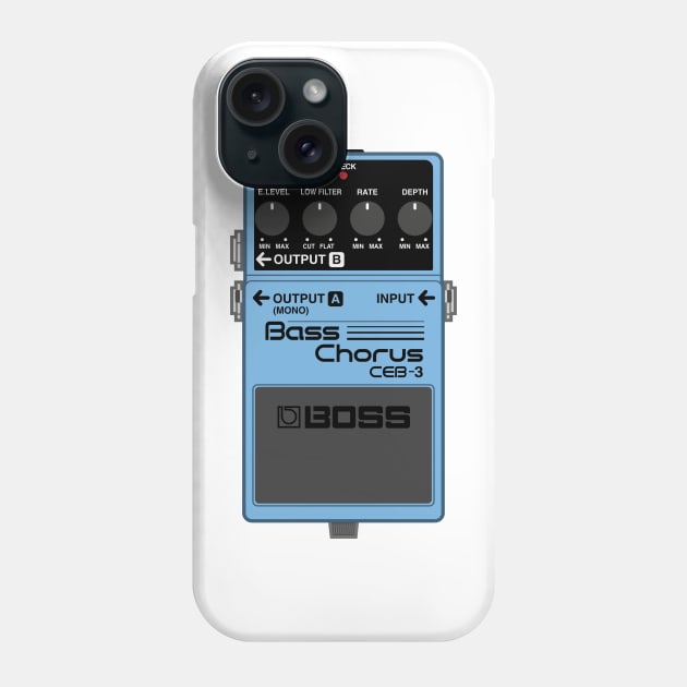 Boss CEB-3 Bass Chorus Guitar Effect Pedal Phone Case by conform