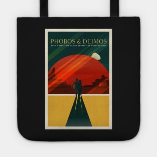 Mars tourism poster for Phobos and Deimos Tote