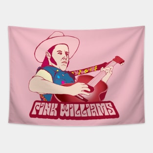 Pink Williams Retro Folk Art Tapestry