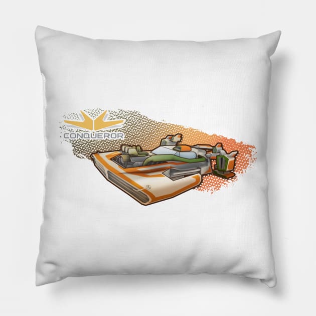 Redout - Graphic Conqueror Technologies Pillow by 34bigthings