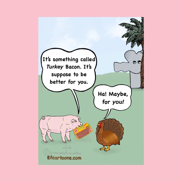 Turkey Bacon Woes by Enormously Funny Cartoons