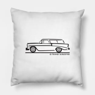 1955 Chevrolet Nomad Bel Air Pillow