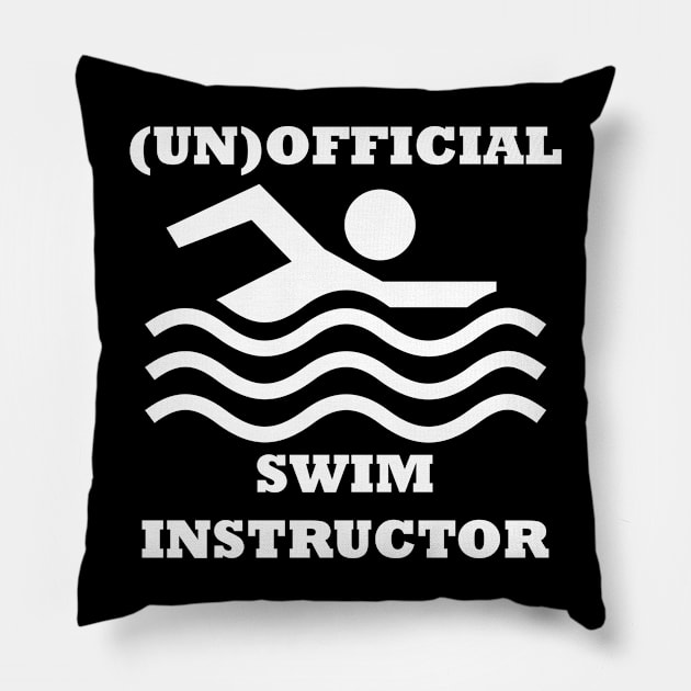 (Un)Official Swim Instructor Pillow by Maries Papier Bleu