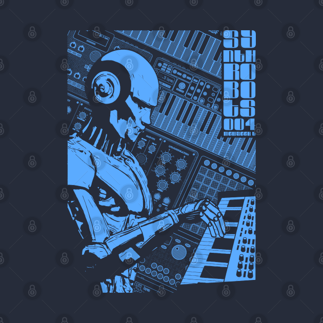 Synth robots 004 for electronic musician and music producer