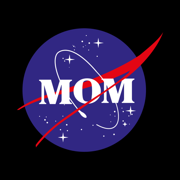 MOTHERS DAY WICCA GIFT FOR MOM: NASA MOM SPACE T-SHIRT by Chameleon Living