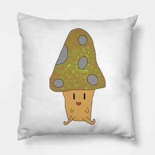 Brown Happy Mushroom Pillow