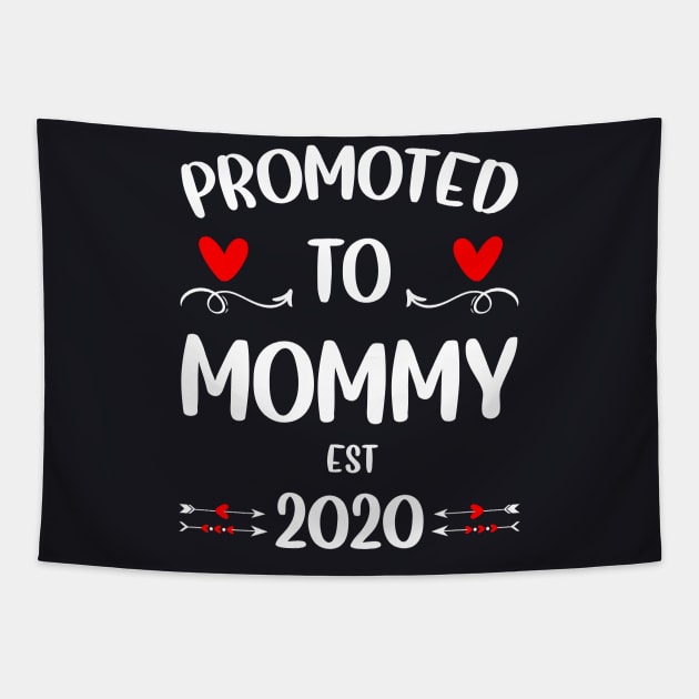 Promoted to Mommy 2020 Tapestry by DARSHIRTS