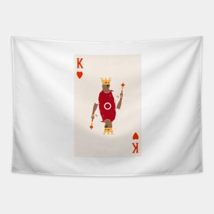 King of Hearts playing card Tapestry