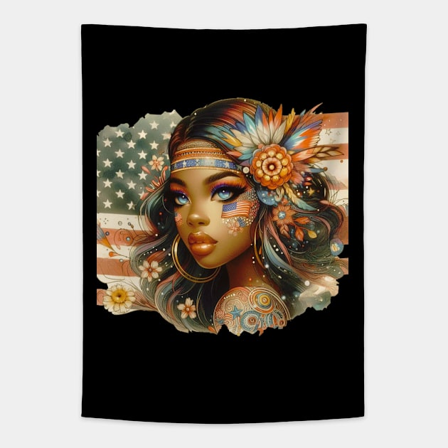 American Beauty, Deep Love Z | Catsie Cat Tapestry by Catsie Cat