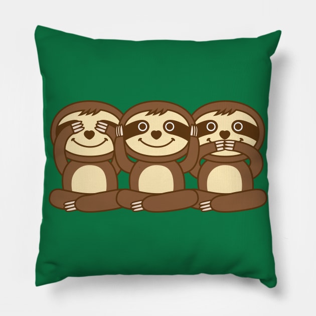 Sloths Pillow by Plushism