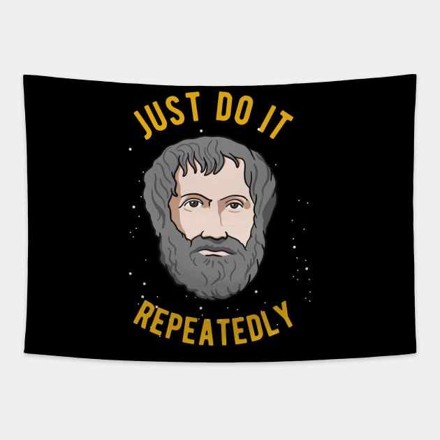 Aristotle Quote Philosophy We Are What We Do Repeatedly Tapestry by isstgeschichte