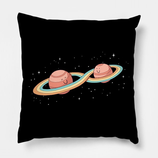 Together Forever Pillow by Thepapercrane