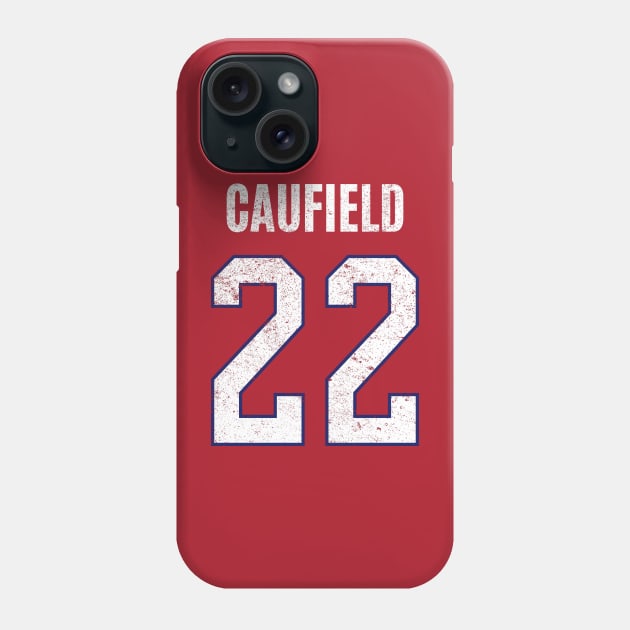 Caufield Jersey Number 22 Phone Case by Ruffeli