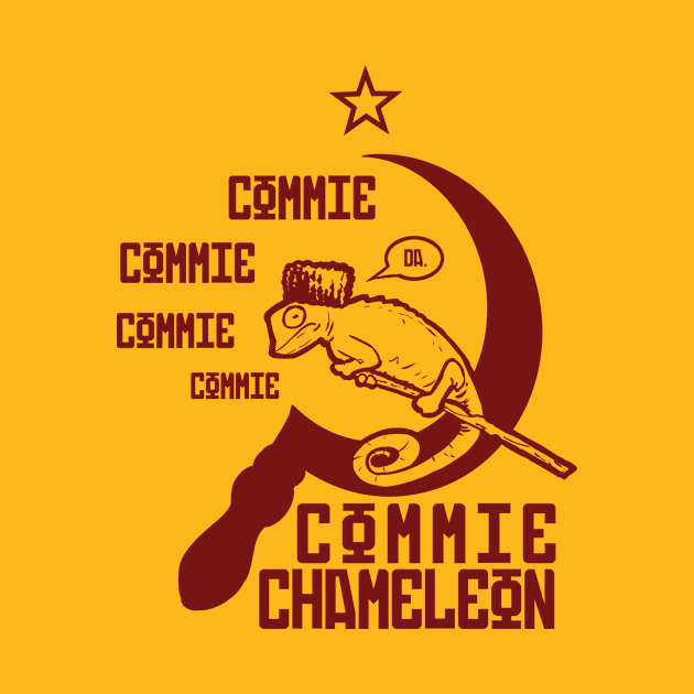 Commie Chameleon (red) by Hurmly