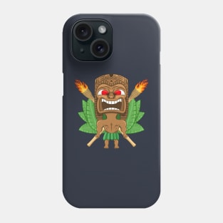 Angry Hawaiian Tiki Totem Phone Case