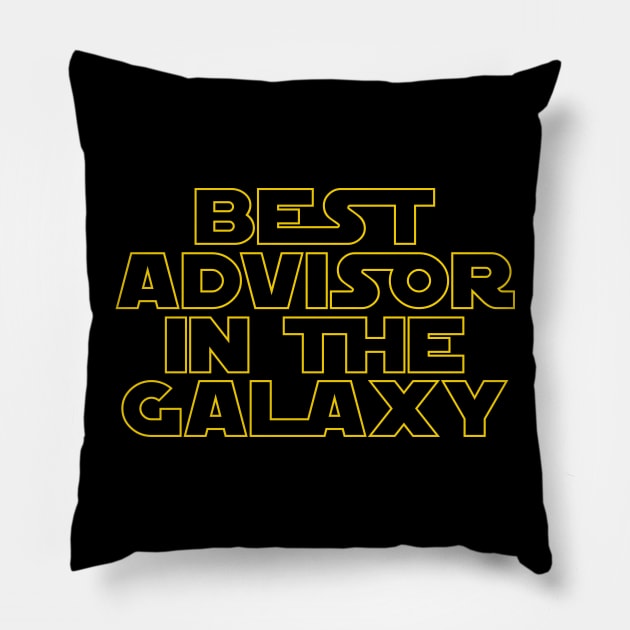 Best Advisor in the Galaxy Pillow by MBK