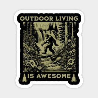 Outdoor Living is Awesome Magnet