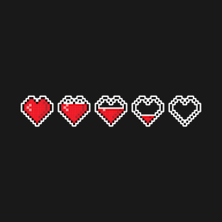 Gaming Heart Design T-Shirt