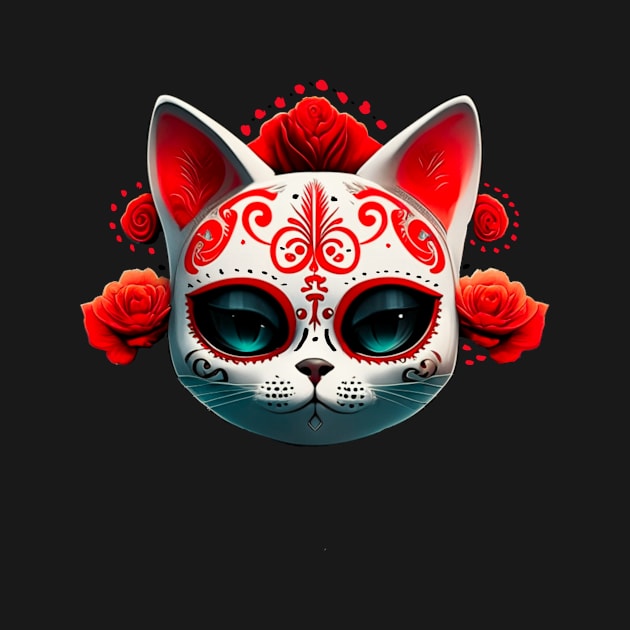 Day Of The Dead Cat by swagmaven