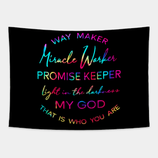 Way Maker Miracle Worker Tapestry