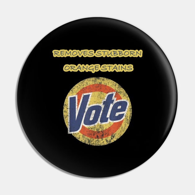 Anti-Trump Vote Detergent Funny Vintage Pin by Trendy_Designs