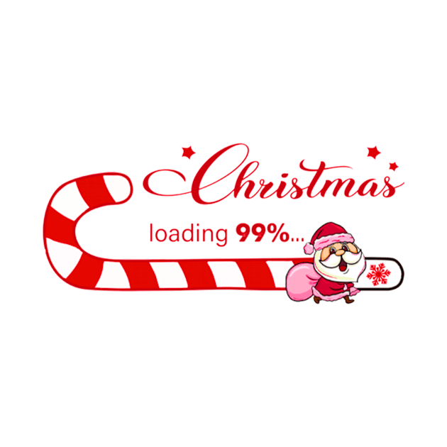 Christmas Loading T-Shirt | Merry Christmas | Santa Claus by marklaunch