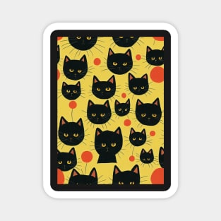 Black Cats for Cat lovers. Perfect gift for National Black Cat Day #15 Magnet