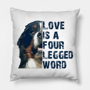 Bernese mountain dog Pillow